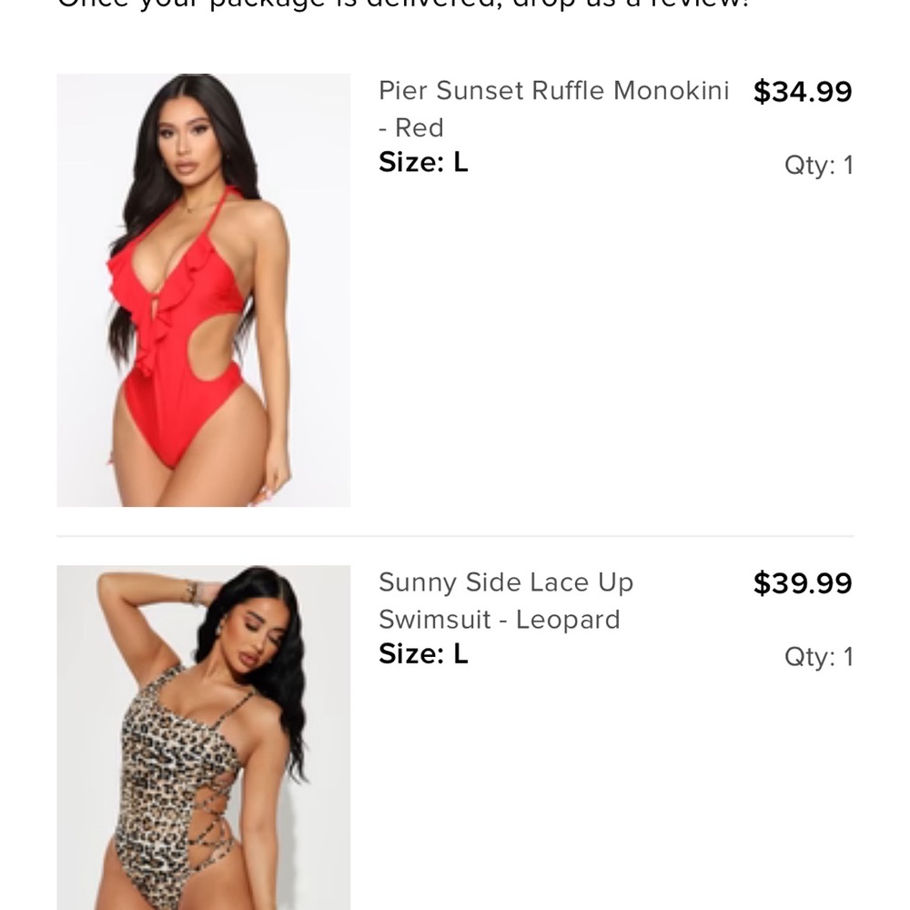 Fashion Nova Swimsuits